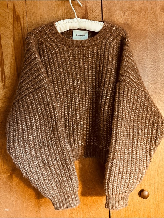 Shaina Mote Sweaters - Shaina Mote Chunky Crewneck Acorn Small
